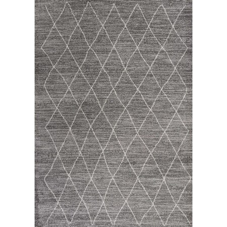Palacedesigns 7 ft. 10 in. x 10 ft. 10 in. Polypropylene Grey Area Rug PA3654293